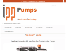 Tablet Screenshot of ipp-pumps.com